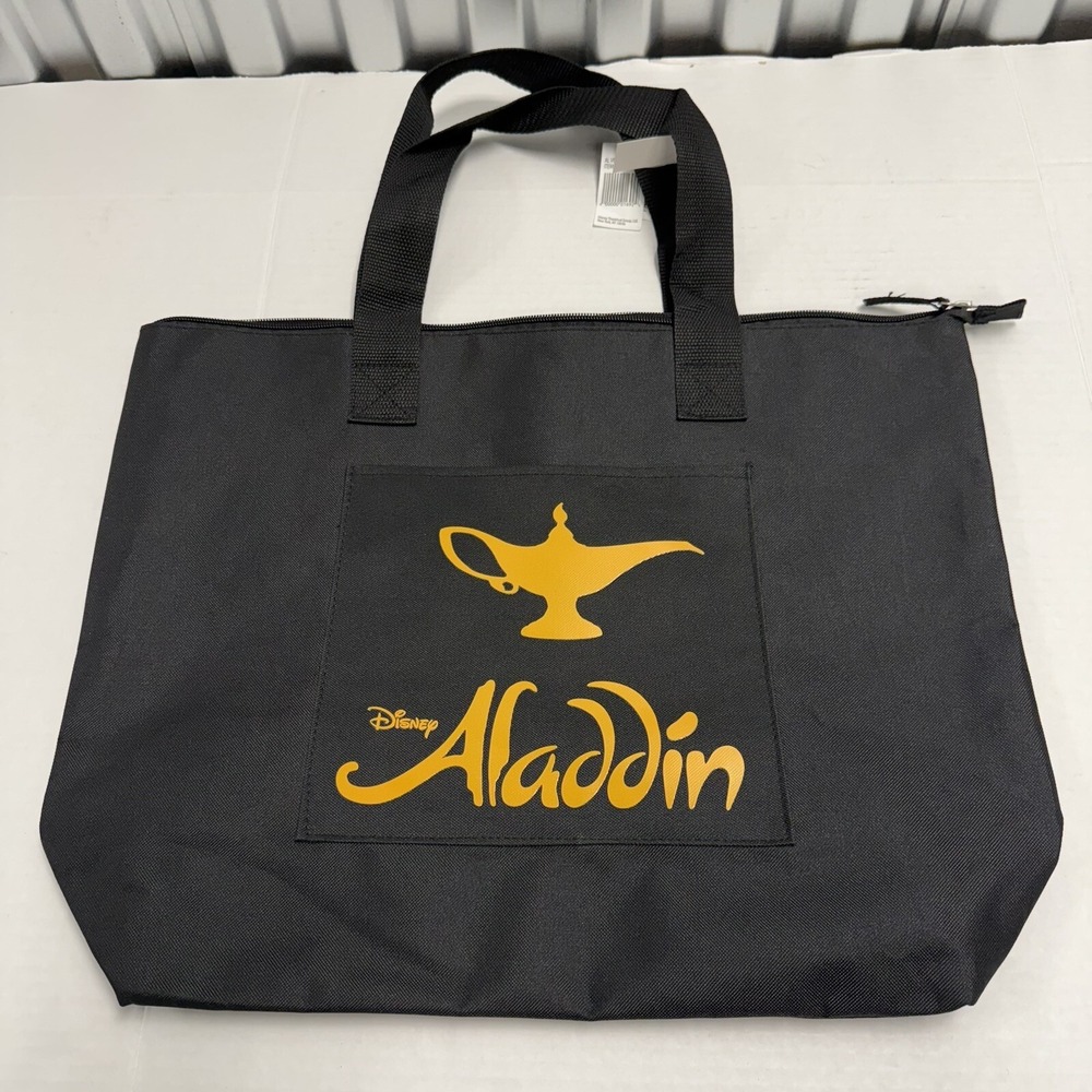 Disney Aladdin On Broadway Black Tote Bag NWT Theatre
